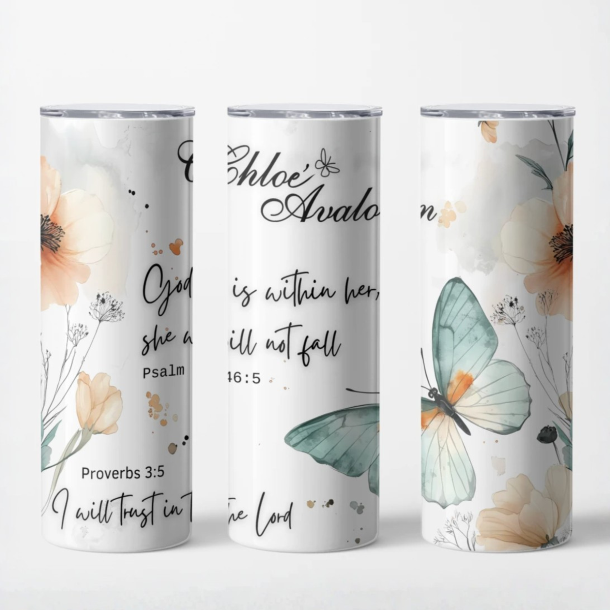 CHLOE' AVALON DAILY INSPIRATION BUNDLE — Faith Tee + 20oz Skinny Tumbler