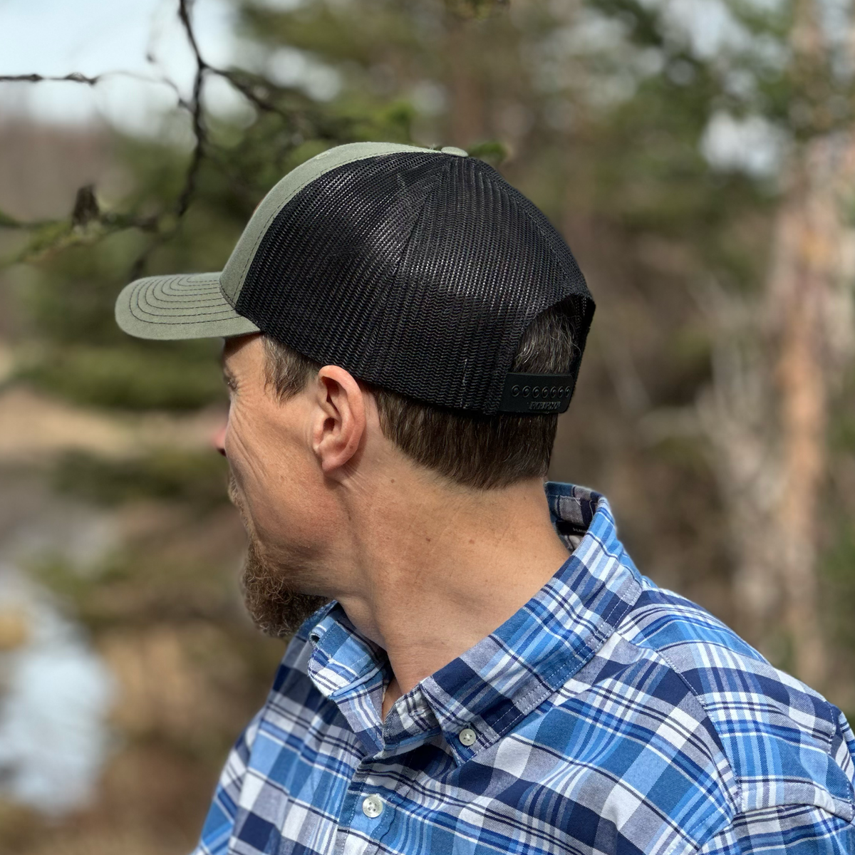 MONTANA HAVEN LEATHER PATCH HAT — Green
