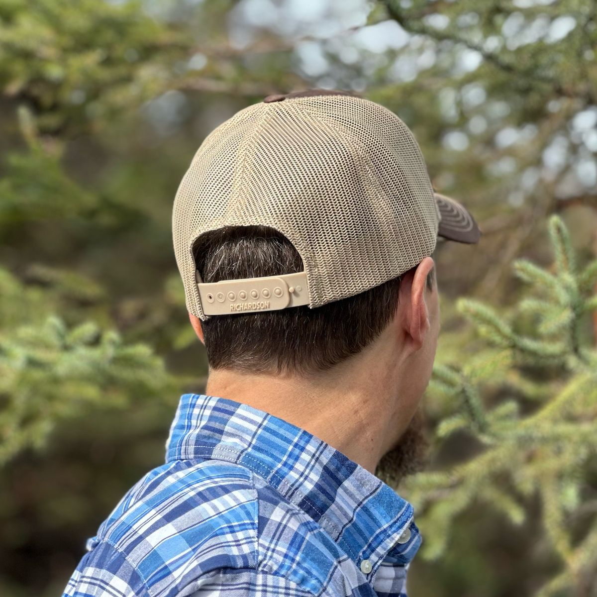 MONTANA HAVEN LEATHER PATCH HAT — Brown
