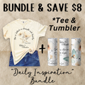 CHLOE' AVALON DAILY INSPIRATION BUNDLE — Faith Tee + 20oz Skinny Tumbler