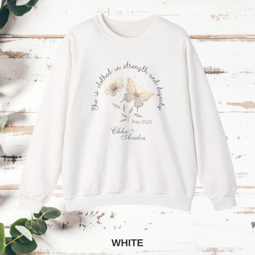Chloé Avalon Faith Crewneck Sweatshirt — White