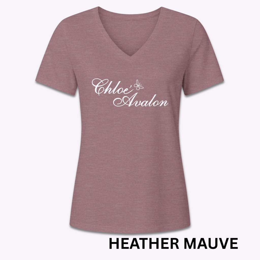 Chloé Avalon Signature V-Neck in Heather Mauve