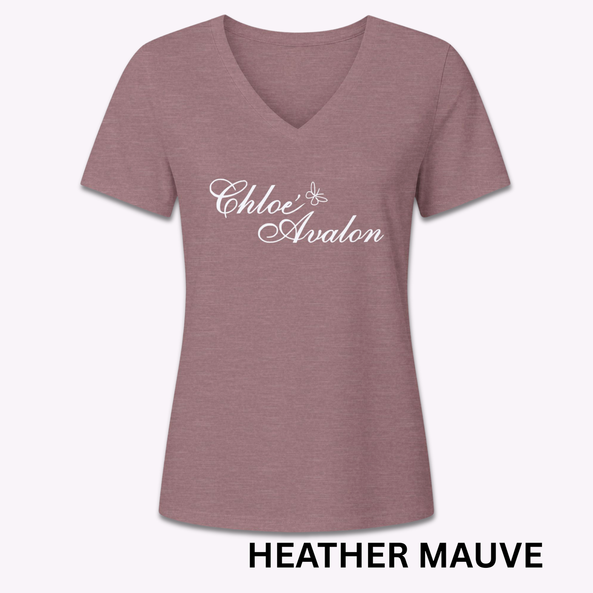 Chloé Avalon Signature V-Neck in Heather Mauve