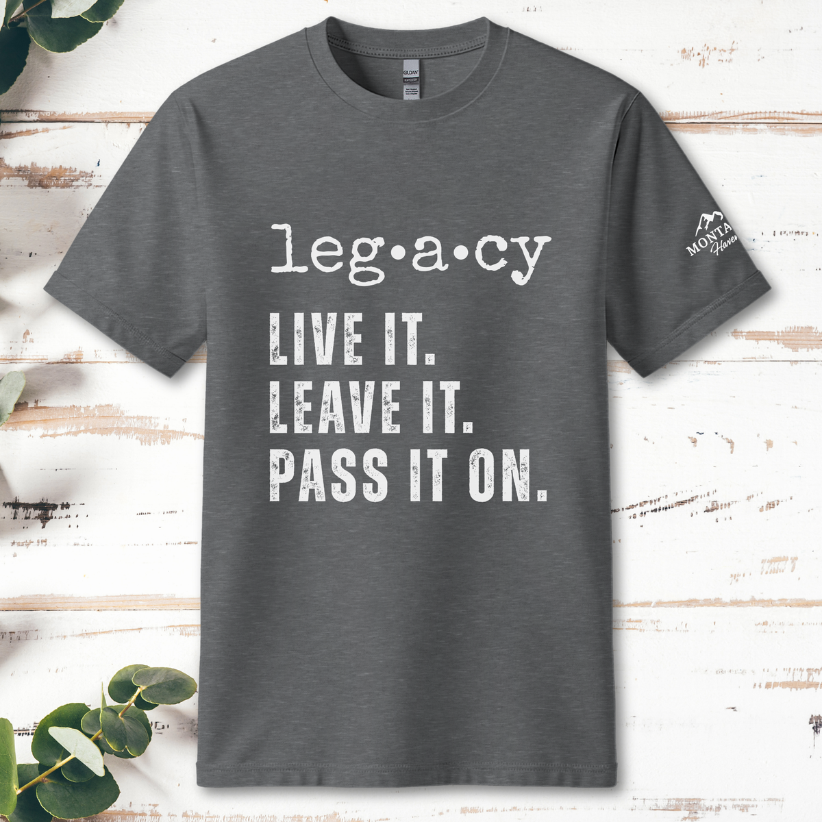 Montana Haven Legacy Tee — Graphite Heather