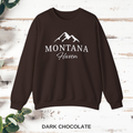 Montana Haven Logo Crewneck Sweatshirt — Dark Chocolate