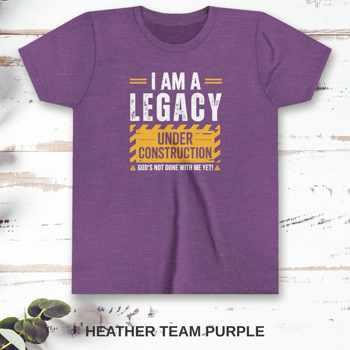 Montana Haven Youth Tee — Heather Team Purple