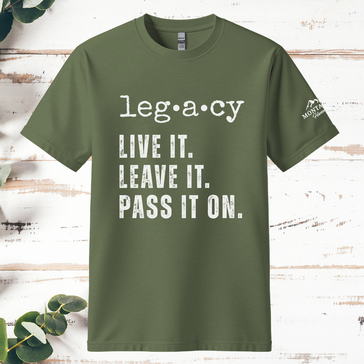 Montana Haven Legacy Tee — Military Green