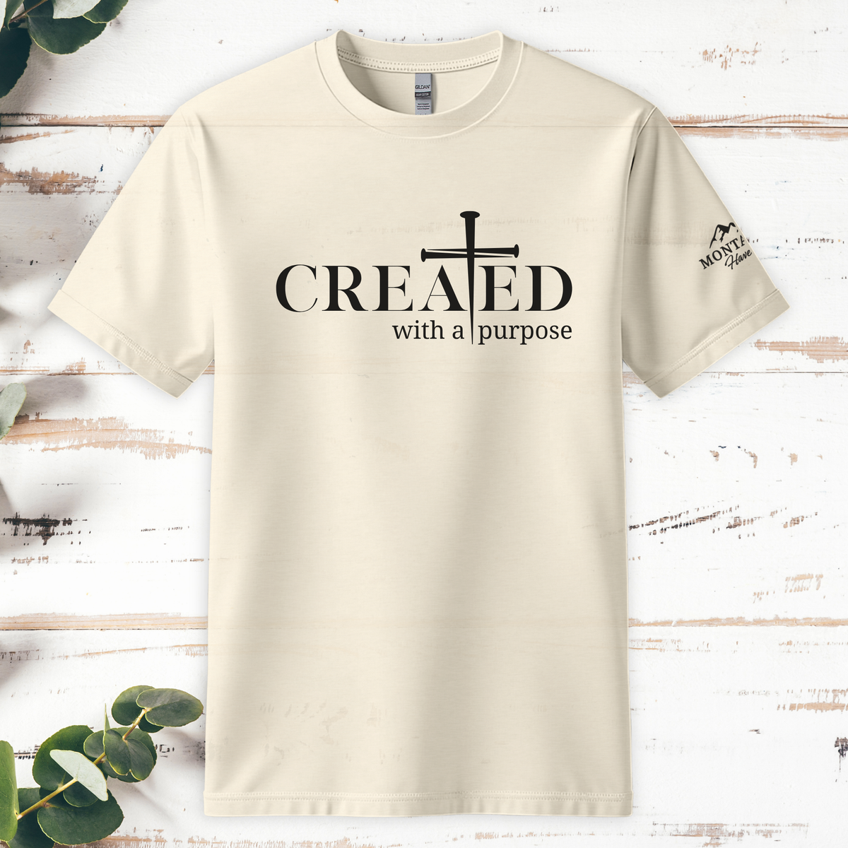 Montana Haven Faith Tee — Natural