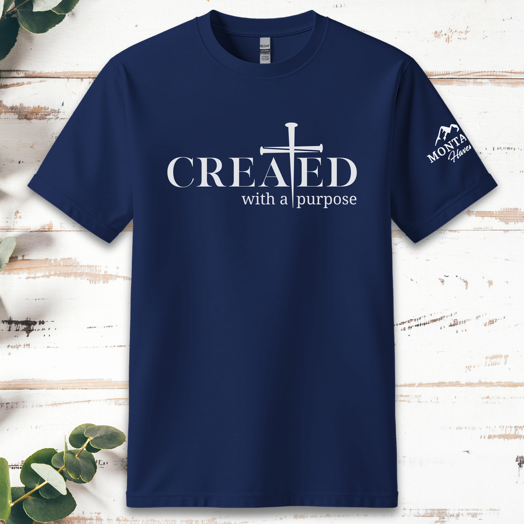 Montana Haven Faith Tee — Navy