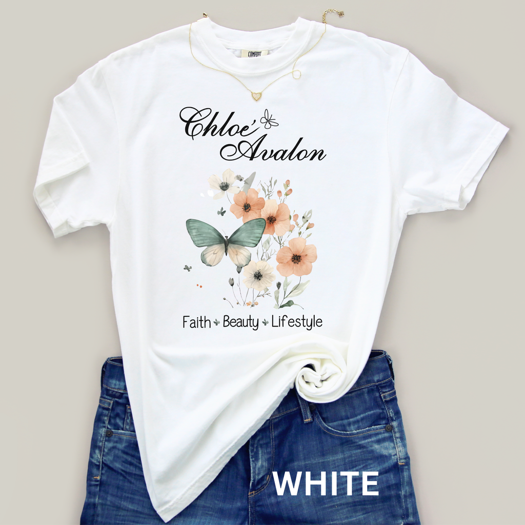 Chloé Avalon Logo Tee — White